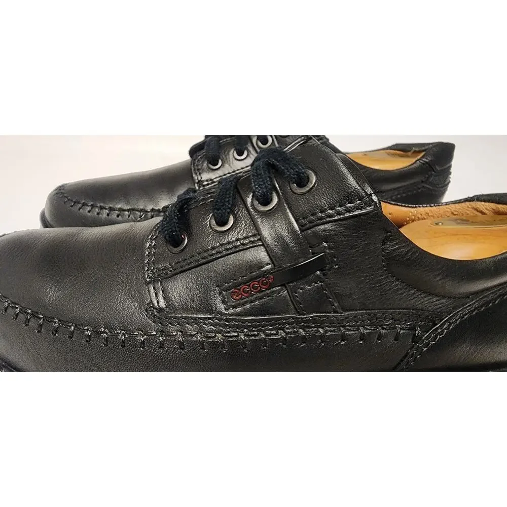 ECCO Men's Seawalker Lace-Up. Black Oxford Shoes Size 43/US 10